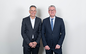 Vorstandsvorsitzender der Gütegemeinschaft Dr. Michael Stöger und der neue Geschäftsführer, Dirk Richard Schmidt.